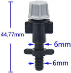 Garden Sprinkler Garden Gray Adjustable Atomizing Nozzle Drip Irrigation Sprayer Atomizing Nozzle with Three-Way Barb Threaded Connector 100PCS (Color : A) - Image 6