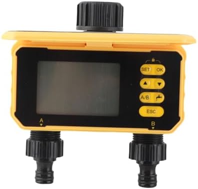 2 Zone Solar Sprinkler Timer, Garden Hose Valve Controller, Outdoor Automatic Irrigation System with Rain Delay for Yards​ - Image 3