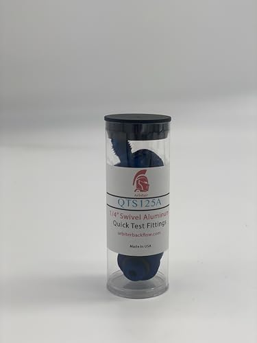 Arbiter Backflow Quick Connect Test Fittings (Aluminum, 1/4" Swivel (Set of 3)) - Image 4