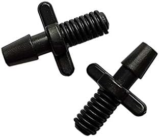 Garden Lawn Sprinkler Irrigation System 100Pcs 3 / 5mm Threaded Connector for Barbed Joint Drip Hose Plastic Barb Fitting - Image 5