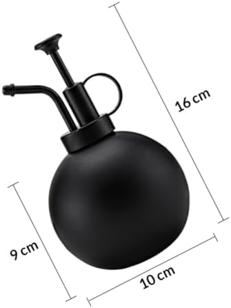 Xmas 500ml Black Stainless Steel Watering Can for Plants - Image 2
