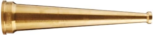 Dixon Valve BN20 Brass Fire Equipment, Plain Hose Nozzle, 2" NPSH, 12" Length, 9/16" Orifice - Image 2
