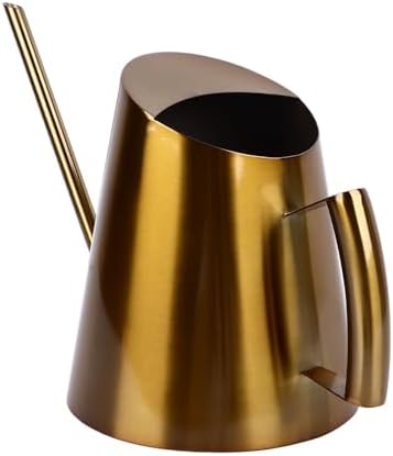 Stainless Steel Watering Can, Vintage Nordic Long Spout Water Can for Succulent Bonsai Garden Flower, 1.5L Capacity Gold, Indoor Plants Watering Pot with Fine Workmanship - Image 2