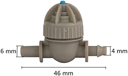 Hose Connector Adapter Garden Irrigation Barb 4mm To 6mm Spherical Anti-drip Joint 4/7mm Hose Connection Anti-drip Valve System Accessories - Image 2
