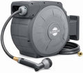 Sunneday TW-30B 100ft Retractable Hose Reel 5/8 | Automatic Retractable w/Wall Mount | Easy to Assemble Reel w/Flexible Swivel Mount (100 5/8) by SUNNEDAY