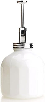 Plant Mister- White Color Glass Bottle & Brass Sprayer (Chrome) - Image 2
