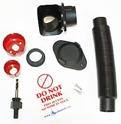 Rain Barrel Rainwater Diverter Kit fits 2x3 and 3x4 Downspouts | Includes Drill Bits | Aquabarrel 103 by Aquabarrel