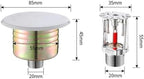 5Pcs Concealed Fire Sprinkler Heads - DN15 Recessed Sprinklers for Hotels and Modern Buildings - Image 5