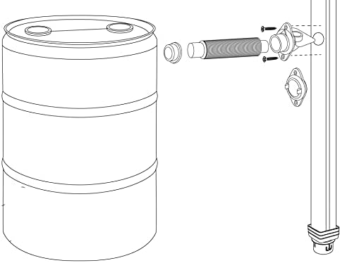 Rain Barrel Downspout Diverter Kit for 3" and 4" Round Downspout, Without Hole Saw - Image 3