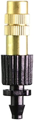 Copper Atomizer with 1/4 Inch Barb Adjustable Misting Spray Nozzle Brass Fog Sprinklers Gardening - Image 6