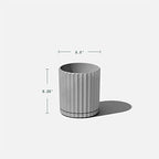 Veradek Demi Series Demi 6" Planter w/Tray - Grey, 2 Pack - Image 3