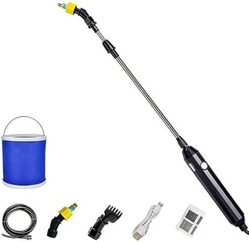 23.6 Inch Battery Powered Sprayer Wand Telescopic with Hose & 11L Bucket by Unknown