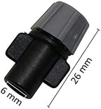Garden Lawn Sprinkler Irrigation System Gray Multi-Nozzle Sprayer Greenhouse Micro Irrigation Sprinkler Head with 1/2" Male Thread Industrial Cooling 1 Piece (Color : 6 Way) - Image 4