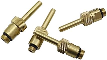 Hose Connector Brass Water Curtain, Water Line Fountain Nozzle, Adjustable 1/4" M10 M12 M14 External Thread Fountain, with Valve Garden Landscape Tools (Color : Dark Grey) - Image 7