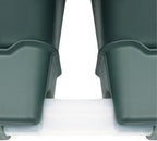 Vertical Wall Planter for Indoor Plant-Walls Mounted Pot with 2 Drainage Tray 8 Pack, 13 inch Dark Green for Decor, Plastic Pots Balcony Planters, Plants Hanging (8, Army Green) - Image 5
