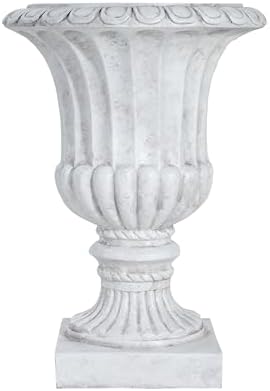 Urn Planter for Outdoor Garden, 26 Inch, Antique White - Image 7