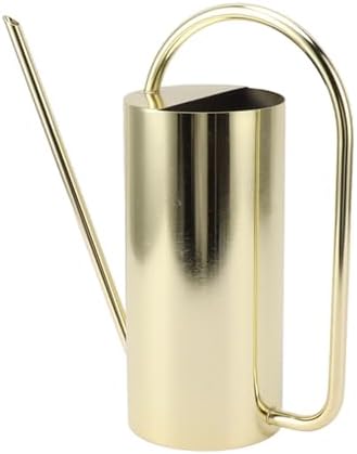 FLEXMAN 1500ml Indoor Watering Can, Large Capacity Long Spout Stainless Steel Plant Watering Can, Watering Kettle for Outdoors Horticultural Enthusiast (Gold) by flexman