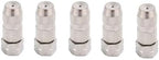 Irrigation Nozzles Adjustable Copper Atomizing Nozzles Drip Irrigation Sprayers Garden Cooling Irrigation Equipment Directly Spray Silver 5pc by Unknown