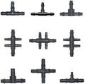 Hose Barb Connectors Tee Cross Reducing Connector Water Splitter For 3/5 4/7 Hose Drip Irrigation System Joints 30Pcs (Color : 4I7 to 3I5mm) by Unknown