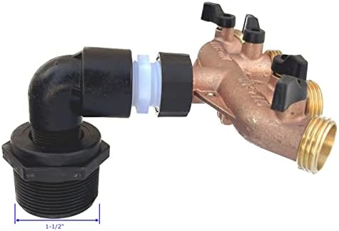4-Port Hose Adaptor for Irrigation Pump, 1-1/2" Discharge, 4-Way Brass Hose Connector for Pond & Lake Pumps - Image 3