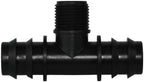 4PCS 1/2" 3/4" Threaded 16 20 25MM PE Hose Barb Tee Connector Garden Drip Irrigation Adapter Tubing Coupling Repair(SPL11-303-25MM-4PCS) by Unknown