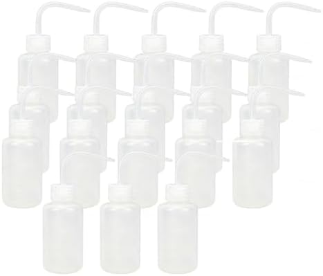 Wash Bottles, 18 Piece Pack, 150ml Ldpe, Long Curved Nozzle by Unknown