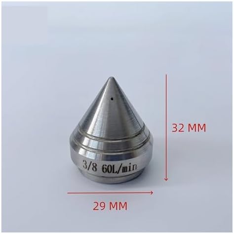 Stainless Steel High Pressure Sewer Jetter Nozzle 3/8' 1/2' 3/4' Chisel Point Nozzle, Drain Jetter, 5000 PSI, 40-70L Hose Cleaner(3/8female 80L 1PC) - Image 3