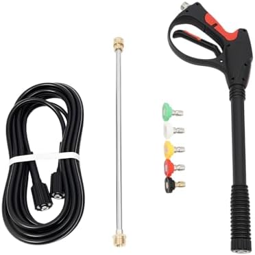 3000 PSI Pressure Washer Spray Gun Kit, Universal M22 Connector Power Washer Gun with 5 Quick Connect Nozzles, Compatible with Generac Briggs Craftsman by Unknown