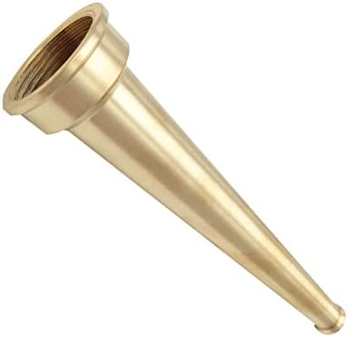 SAFBY Brass Fire Equipment, Plain Hose Nozzle, 2" NPSH (NPT), 12" Length, 9/16" Orifice (2" NPSH/NPT) by SAFBY