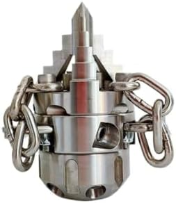 High Pressure Rotary Sewer Jetter Cleaning Nozzle - Heavy-Duty Stainless Steel, 105-300bar, 1/2'' & 3/8'' Thread, 40L/min Flow Rate(Wire brush 1I2 70L) - Image 2