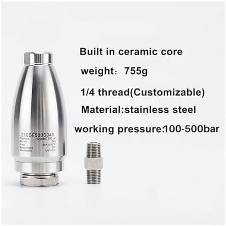 500 Bar Stainless Steel Turbo Nozzle, 360 Rotating - Image 3