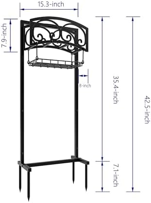 Freestanding Garden Hose Holder - Heavy Duty Metal Stand for 150ft Hose - Outdoor Organizer and Storage Rack - Image 4