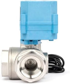 U.S. Solid WiFi Smart Motorized Ball Valve 1 inch NPT for Water Control & Irrigation, 3 Way 304SS Electric Valve, USB Plug, LED Indicator, Flow Direction Window, Remote On/Off Control, NSF Certified - Image 5