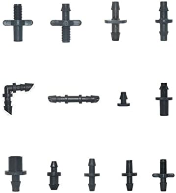 3/5 4/7 Hose Connectors Tee Cross Barb Coupling Watering Fitting For Hose Drip Irrigation System Joints 50Pcs (Color : 4I7 MM) - Image 6
