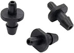 Hose Connector 1/4" Single Barb Straight Connector Greenhouse Irrigation 4mm Hose 4/7mm Barbed Hose Coupling Drip Irrigation Fittings 500 Pcs (Color : Black, Diameter : 1/4'') by Unknown
