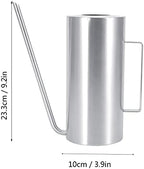 Jiawu Watering Can, 1.5L Stainless Steel Watering Pot, Garden Pot with Long Spout for Indoor Outdoor Plants and Flowers - Image 7