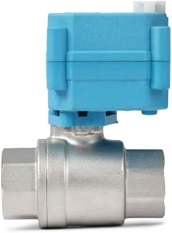 U.S. Solid Motorized Ball Valve - IP67 3/4inch Stainless Steel Ball Valve 9-24V with Waterproof Cover, Full Port, Manual Function, 2 Wire Auto Return, NPT, Normally Open - Image 4