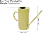 Stainless Steel Long Spout Watering Can, Indoor Plant Watering Can with Extended Spout for Delicate Plants Succulents Ferns Houseplants (Yellow) - Image 4