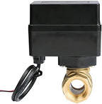 U.S. Solid Motorized Ball Valve- 1/2" Brass Ball Valve with Full Port, 9-36V AC/DC, 2 Wire Auto Return Setup, Normally Open (N/O) - Image 6