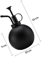 Xmas Black 500ml Stainless Steel Watering Can for Flowers and Plants - Image 2
