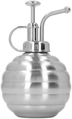 Stainless Steel Plant Mister Spray Bottle, 400ml Fine Mist Sprayer with Top Pump for Indoor Houseplants Air Plants Succulents Outdoor Garden Watering (Silver) - Image 2