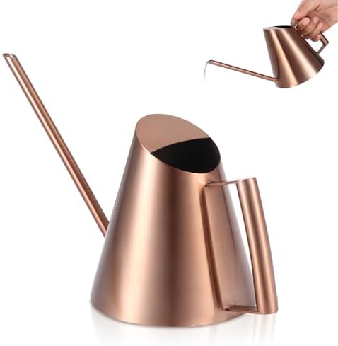 HERCHR Stainless Steel Watering Can, Indoor Watering Can Metal Watering Can for Outdoor and Indoor Plants(1500ml) by HERCHR