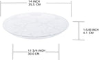 6 Pack Clear PET Plant Drip Tray Plastic Heavy Duty Plant Saucer Drip Trays for pots,Plate Water Catcher, Plant Drainage Tray (14") - Image 4