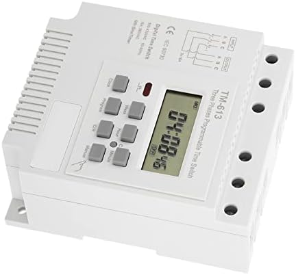 Mingzhe TM-163 Smart Digital Timer Switch, Reliable Programmable Time Relay for ThreePhase Equipment, 168 Hours Adjustable Timing, Perfect for Water Heaters and Exhaust Fans - Image 4
