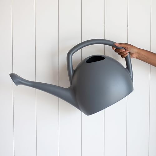 Bloem Rhino Watering Can: 2 Gallon Capacity - Charcoal - 100% Recycled Plastic Can, Easy Water Spout, One Piece Construction, for Indoor and Outdoor Use, Gardening - Image 5