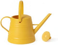 1 Gallon Plastic Watering Can with Long Spout & Dual Handles for Indoor Plants, Hanging Baskets - White, Yellow, Green, Gray by Unknown