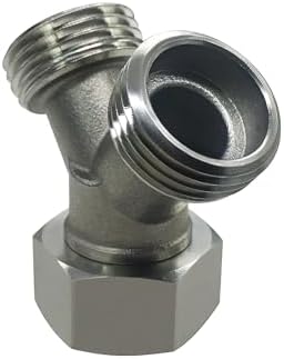beduan Stainless Steel Garden Hose Splitter 2 Way Y Connector Heavy Duty for Outdoor Garden Faucet Hose Bib (Pack of 2) - Image 4