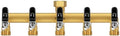 5-Way Garden Hose Splitter, Heavy-Duty Brass, 3/4" GHT, Black by Yayamz