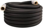 Heavy Duty Premium Garden Hose 50ft x 3/4", 300PSI Working, 1000PSI Burst, Hybrid Rubber Water Hose with Transparent Swivel Handle - Hot/Cold Water - Five Layered Braiding with Brass fittings (Black) by Unknown