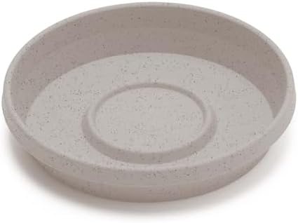 Bloem Terra Plastic Saucer Tray for 8" Terra Planters, Vanilla Bean, 6-Pack - Image 4